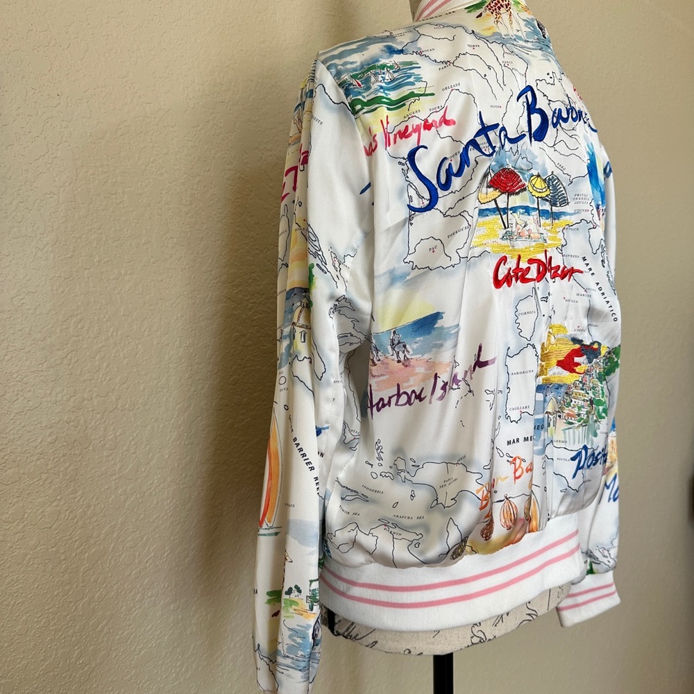 Gap Map Print Bomber Jacket - Picture 5 of 7